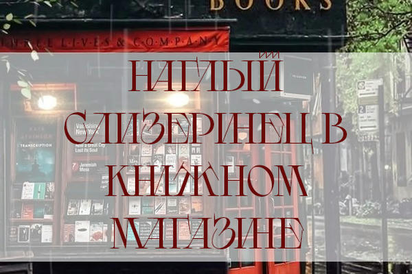 Наглый слизеринец в книжном магазине