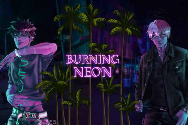 burning neon